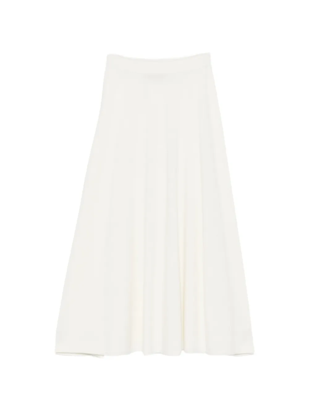 Fabiana Filippi knitted A-line midi skirt Wit