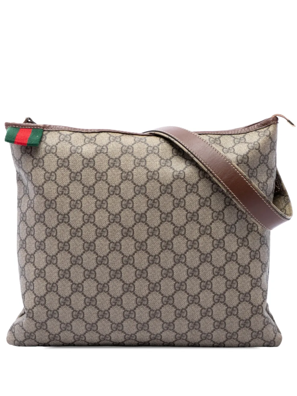 Gucci Pre-Owned 2016-2026 GG Supreme Web crossbody bag - Toni neutri