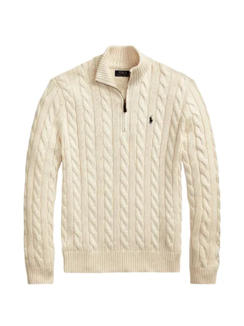 Polo Ralph Lauren cable-knit quarter-zip sweater