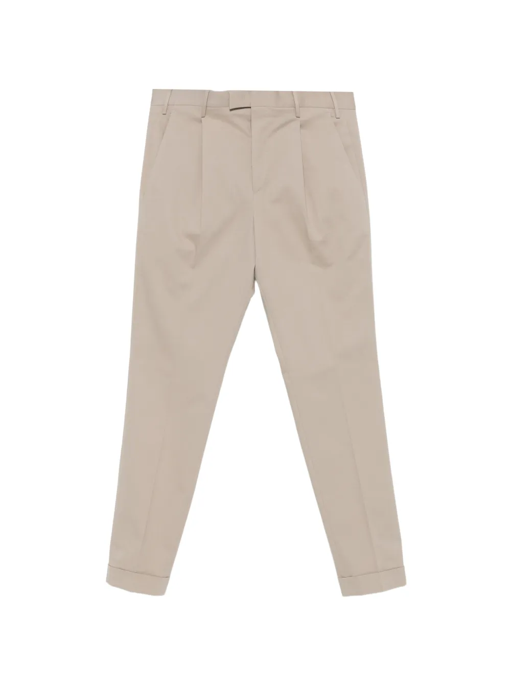 PT Torino pleated turn-up trousers Beige