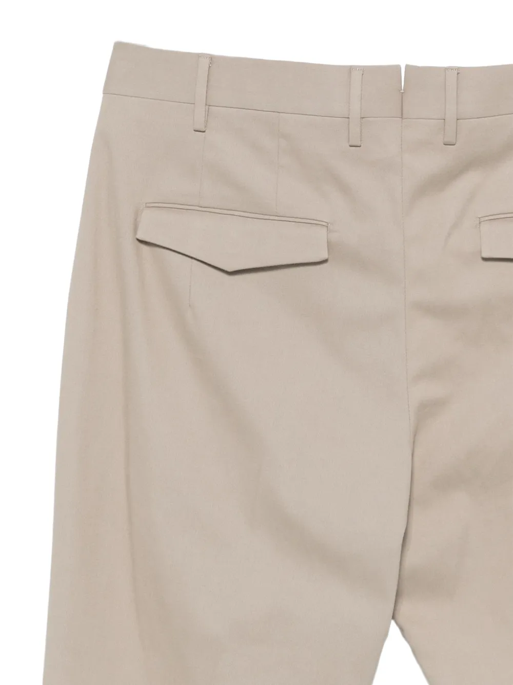 PT Torino pleated turn-up trousers Beige