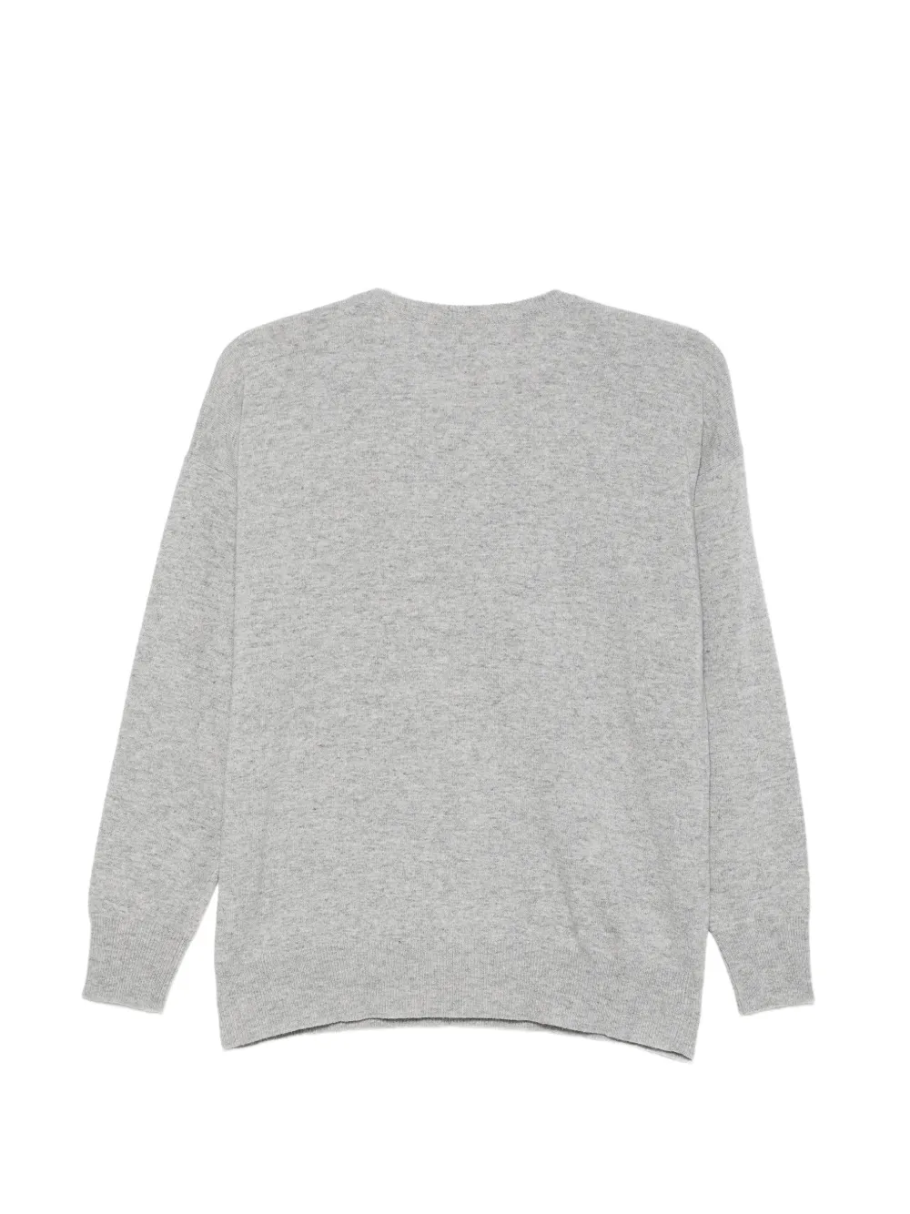 Le Tricot Perugia fine-knit drop-shoulder sweater Grijs