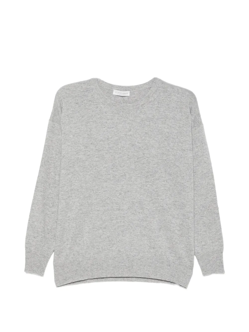 Le Tricot Perugia fine-knit drop-shoulder sweater Grijs