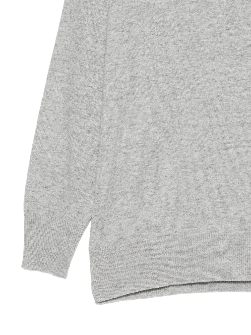 Le Tricot Perugia fine-knit drop-shoulder sweater Grijs