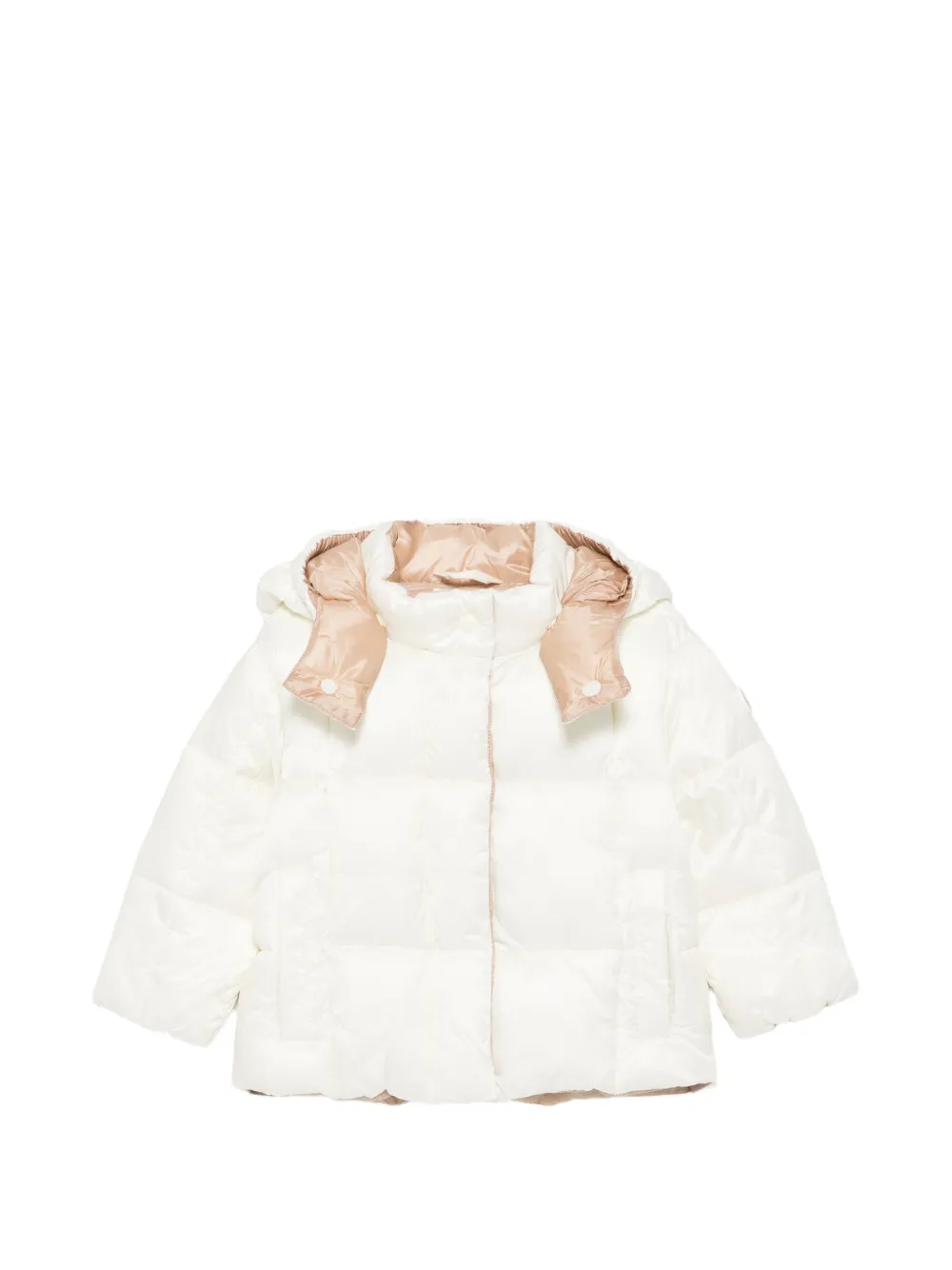 LALALU quilted hooded jacket - Bianco