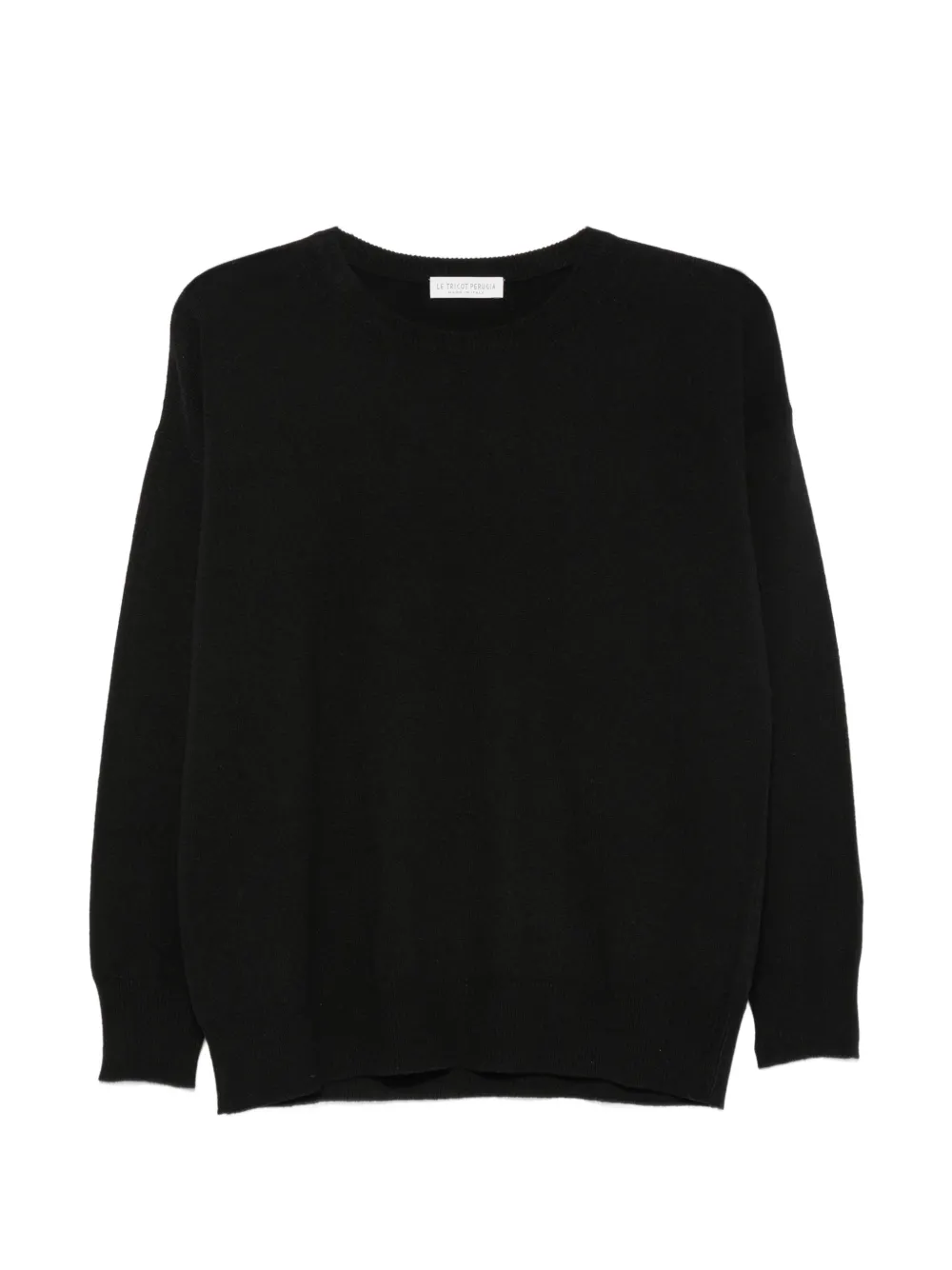 Le Tricot Perugia crew-neck drop-shoulder sweater - Schwarz
