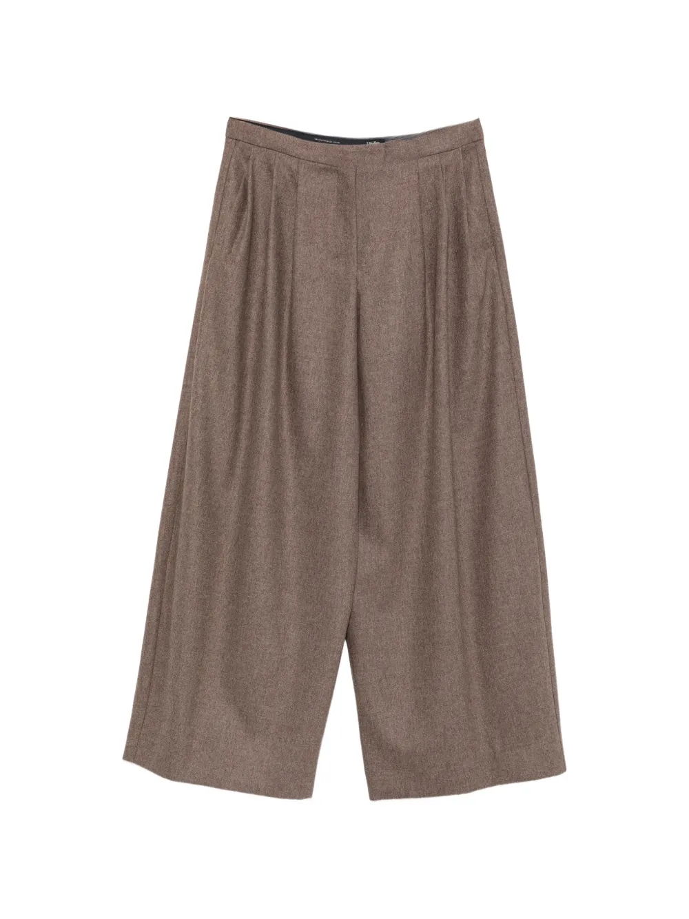 'S Max Mara pleated wide-leg trousers - Marrone