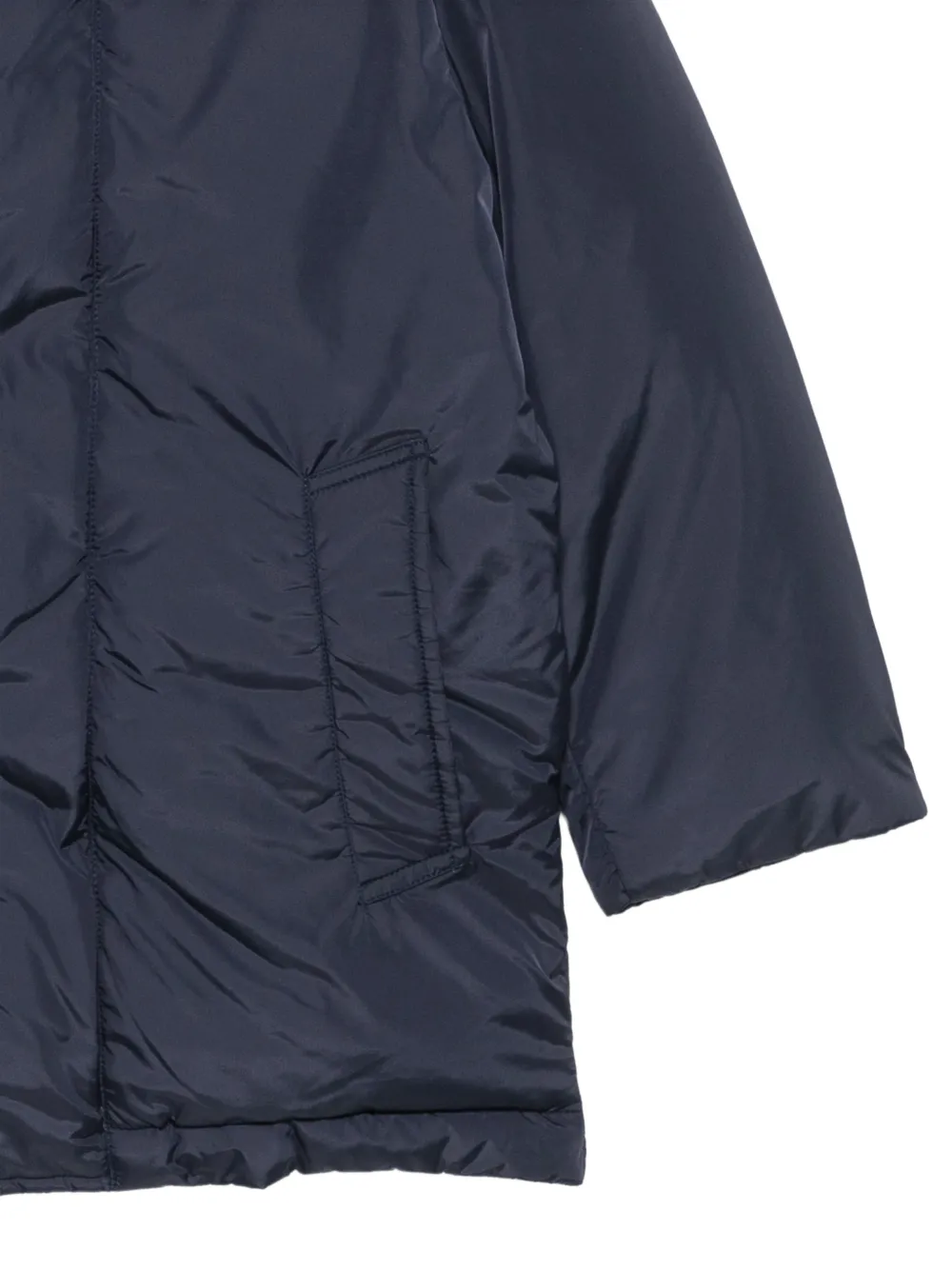 LALALU hooded padded jacket Blauw