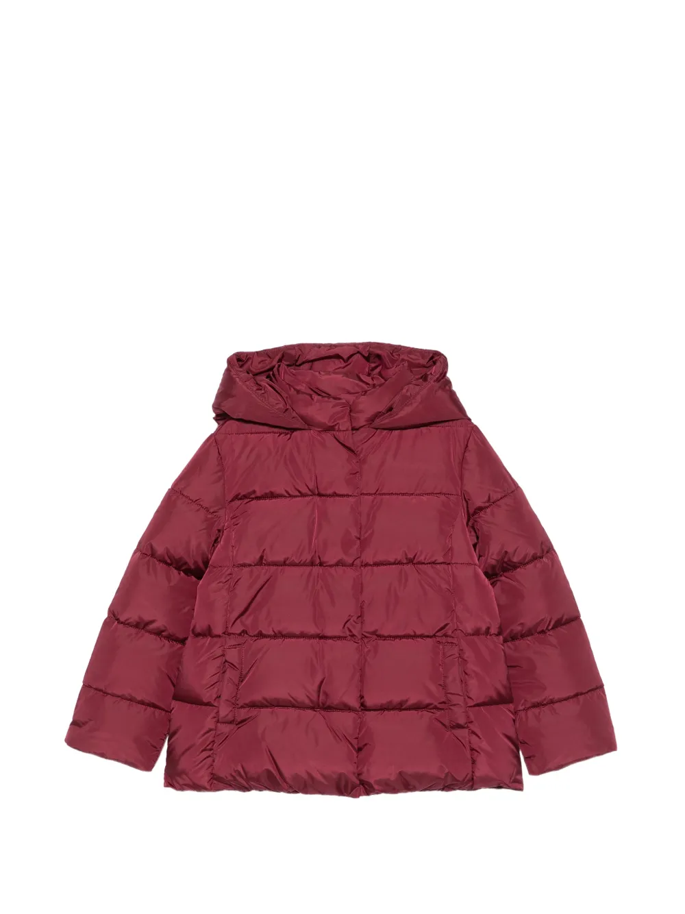 LALALU quilted hooded coat Rood