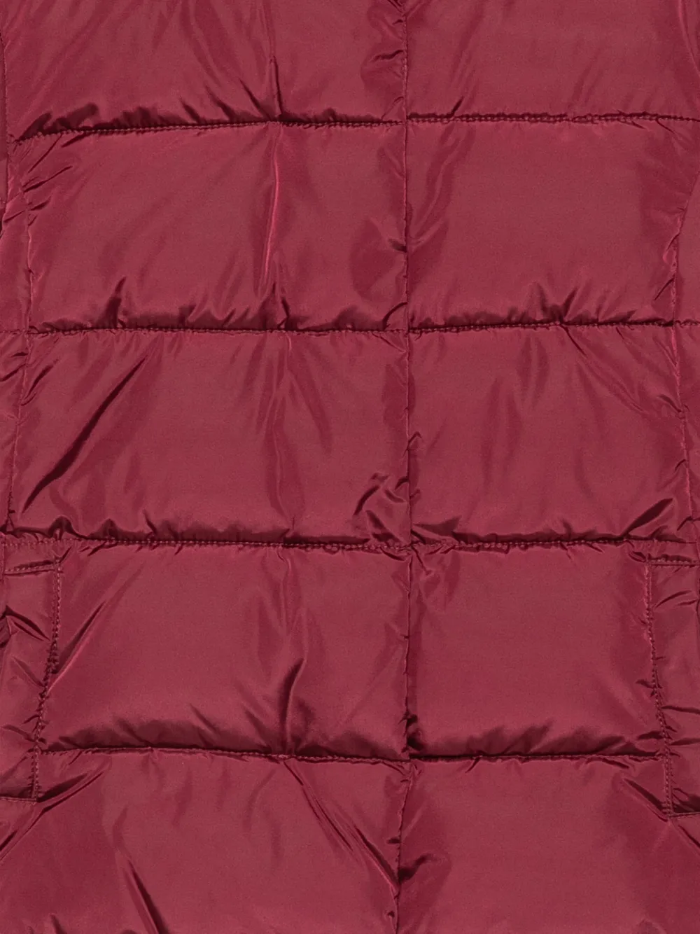 LALALU quilted hooded coat Rood