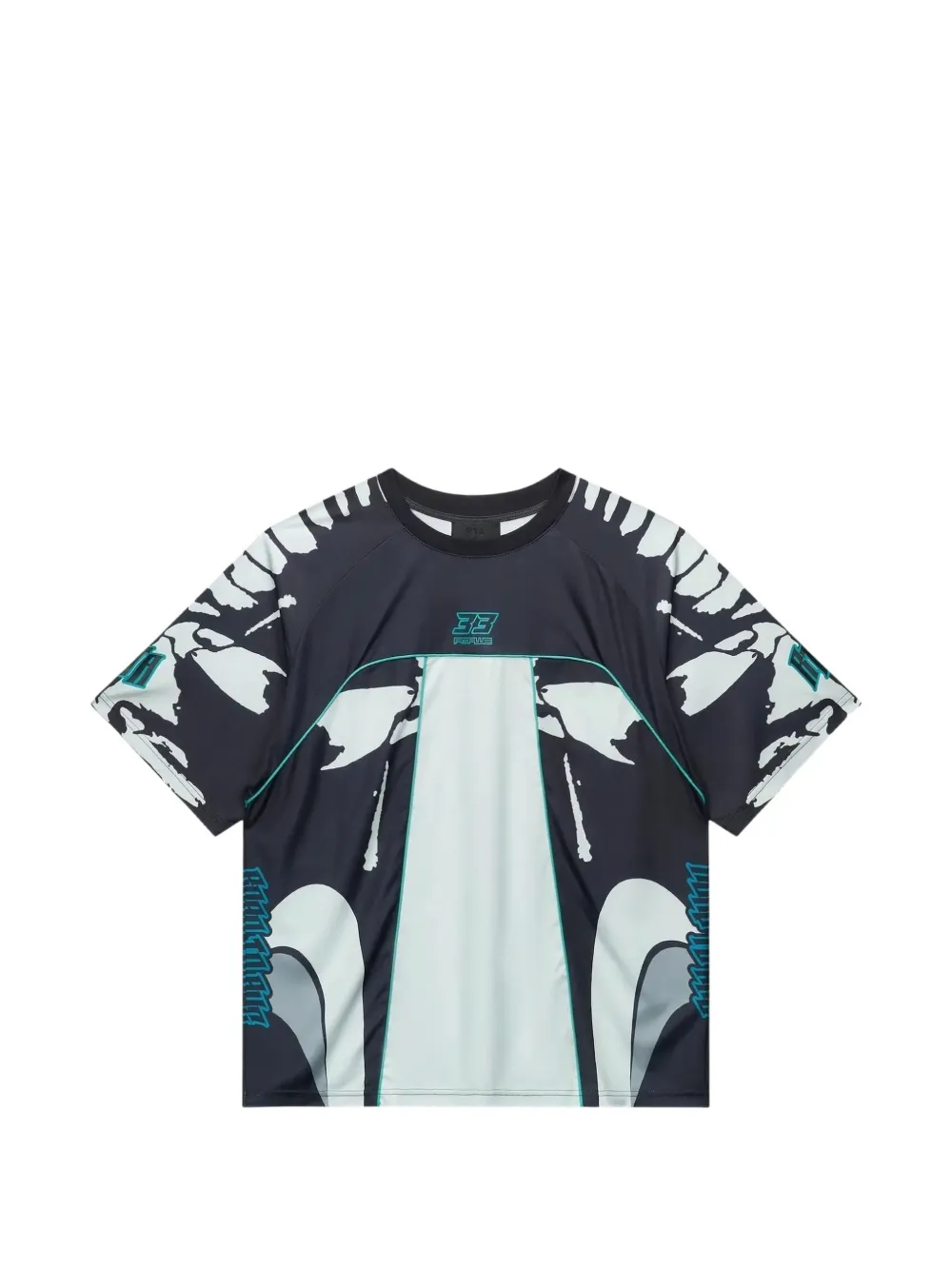 RTA Soren racing-print T-shirt - Noir