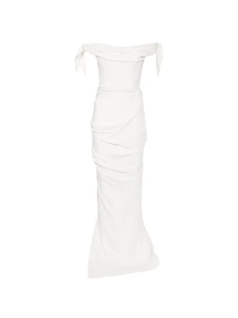 Cult Gaia off-shoulder draped maxi dress