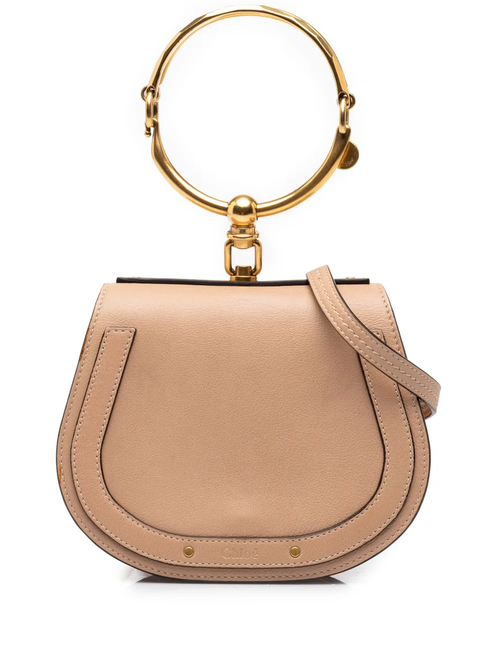 Chloé Pre-Owned 2018 Small Leather Nile Bracelet satchel - Nude