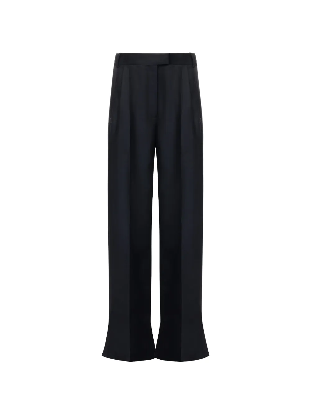 Situationist Pleated Wide-leg Trousers In Blue