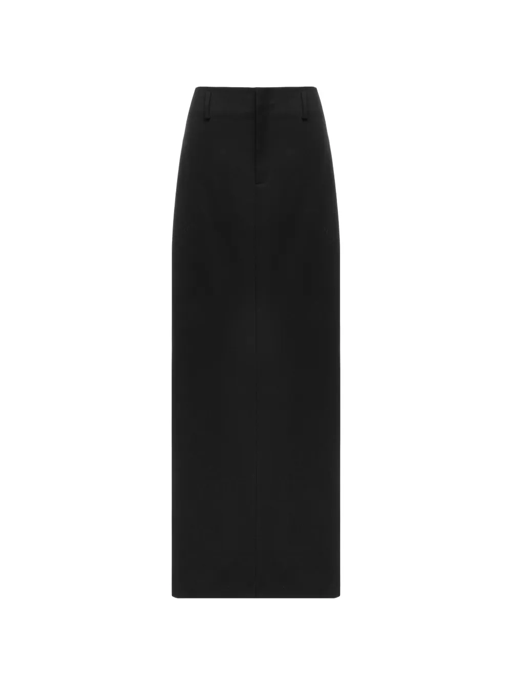 Situationist Belt-loops Maxi Pencil Skirt In Black
