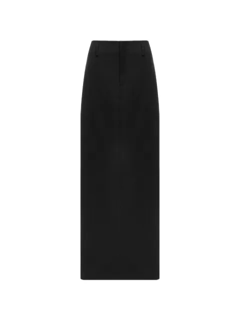 Situationist belt-loops maxi pencil skirt