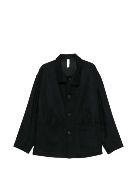 Hevo manteau boutonné à col montant