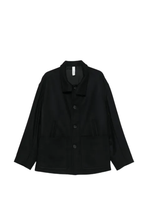 Hevo button-up high-neck coat
