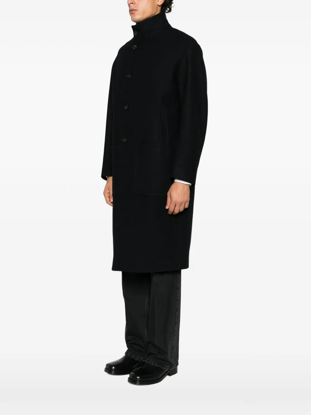 Hevo Savelletri button-fastening coat Zwart