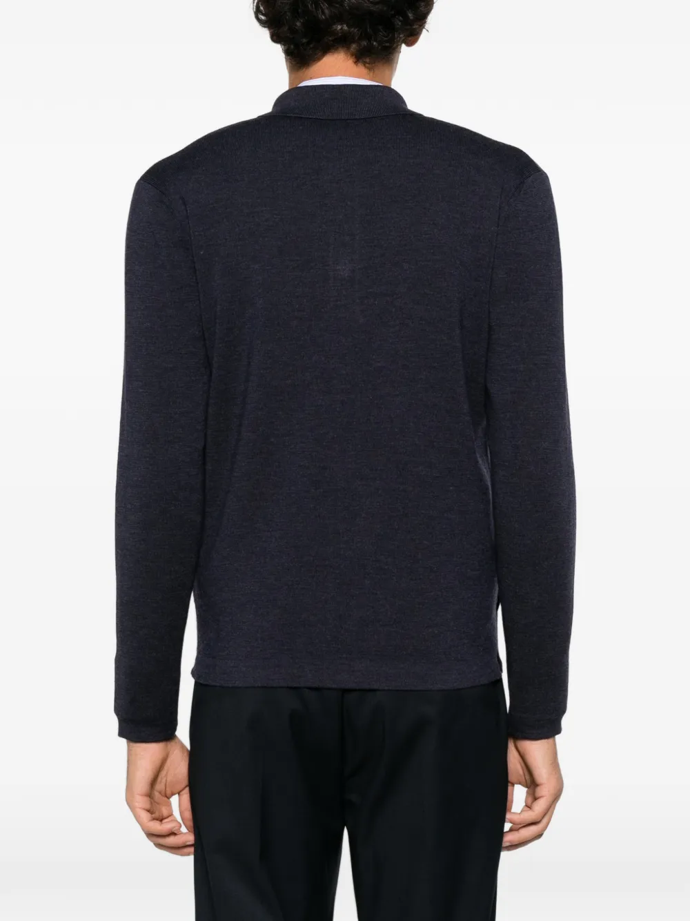 Fedeli button-up wool cardigan Blauw