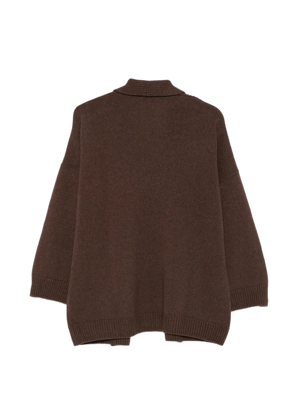 Le Tricot Perugia open-front cardigan Bruin