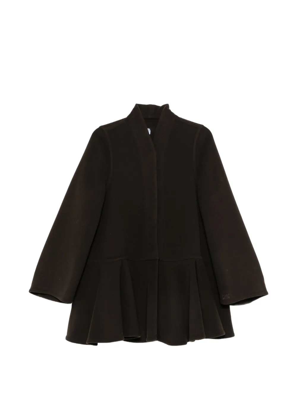 LOEWE peplum-hem coat Bruin