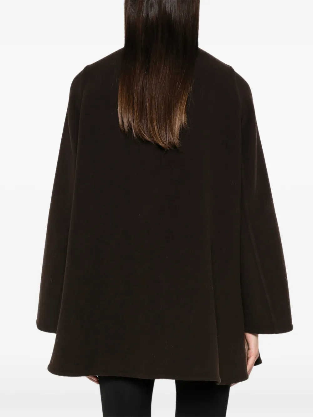 LOEWE peplum-hem coat Bruin
