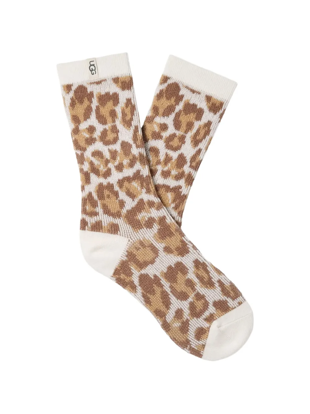 UGG leopard-print socks Beige
