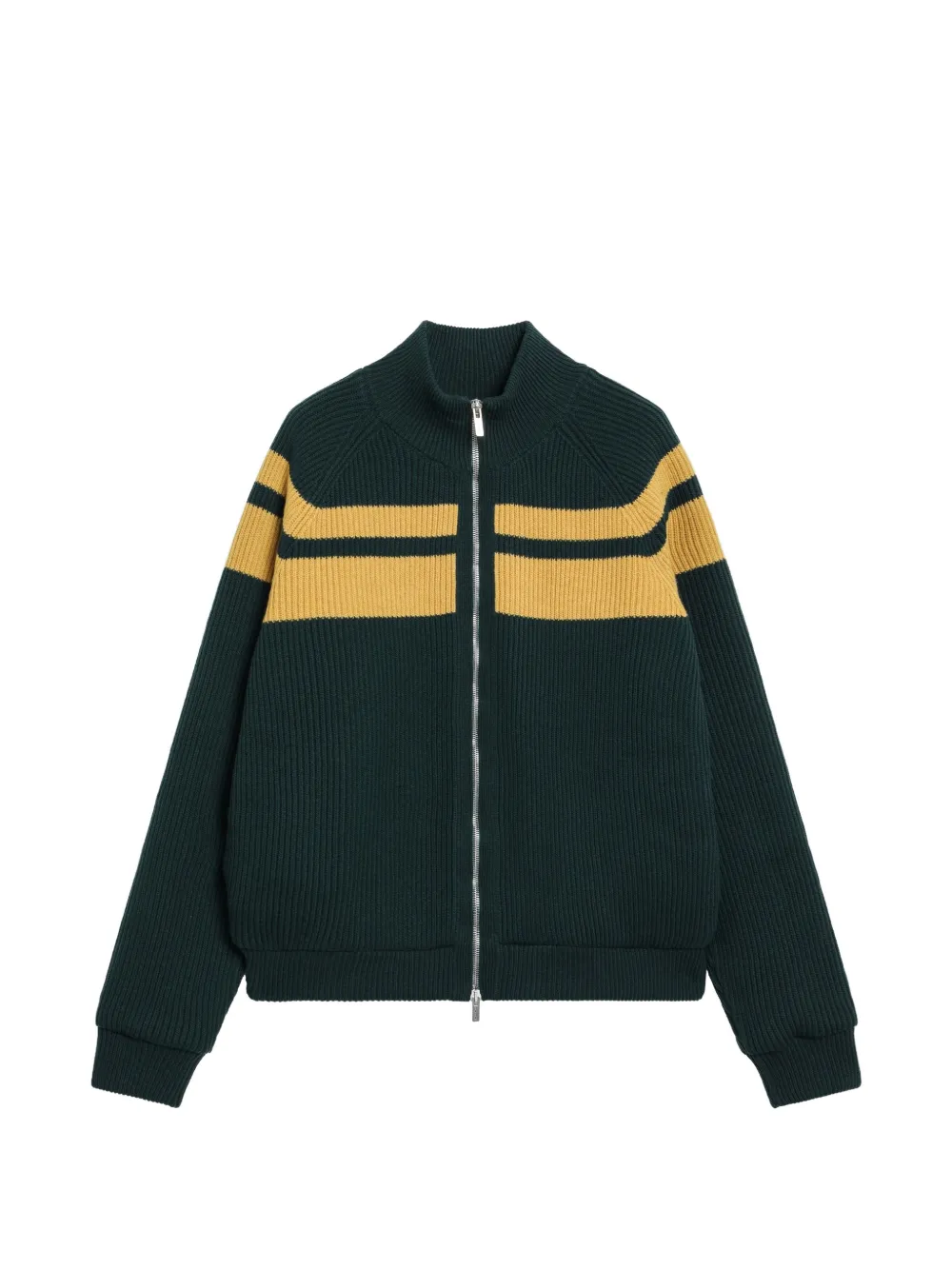 Miu Wollen bomberjack met rits Groen