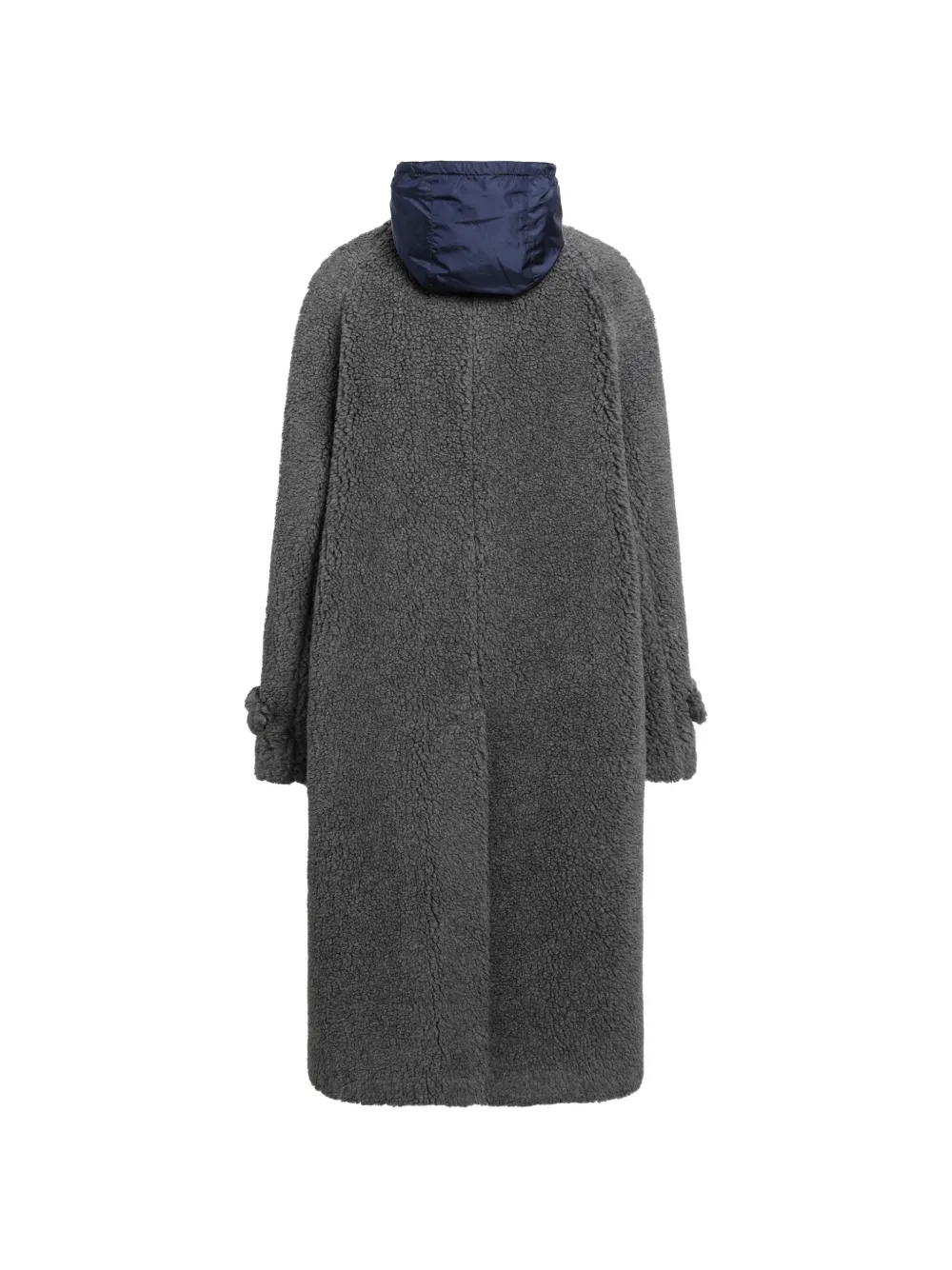Miu Mantel met enkele rij knopen Grijs
