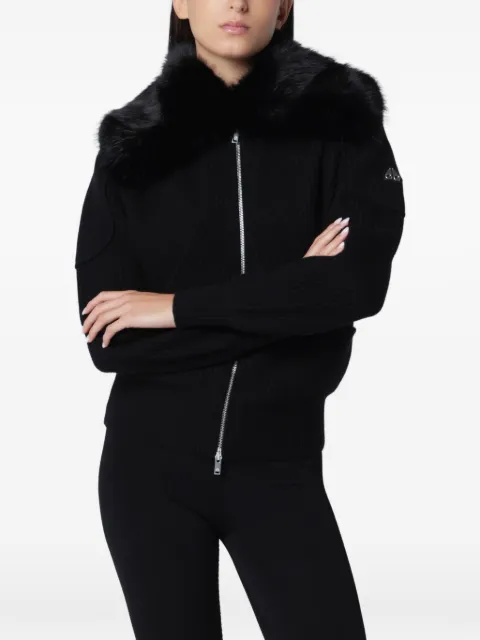 Moose Knuckles Corina sweater med imiteret pelskrave