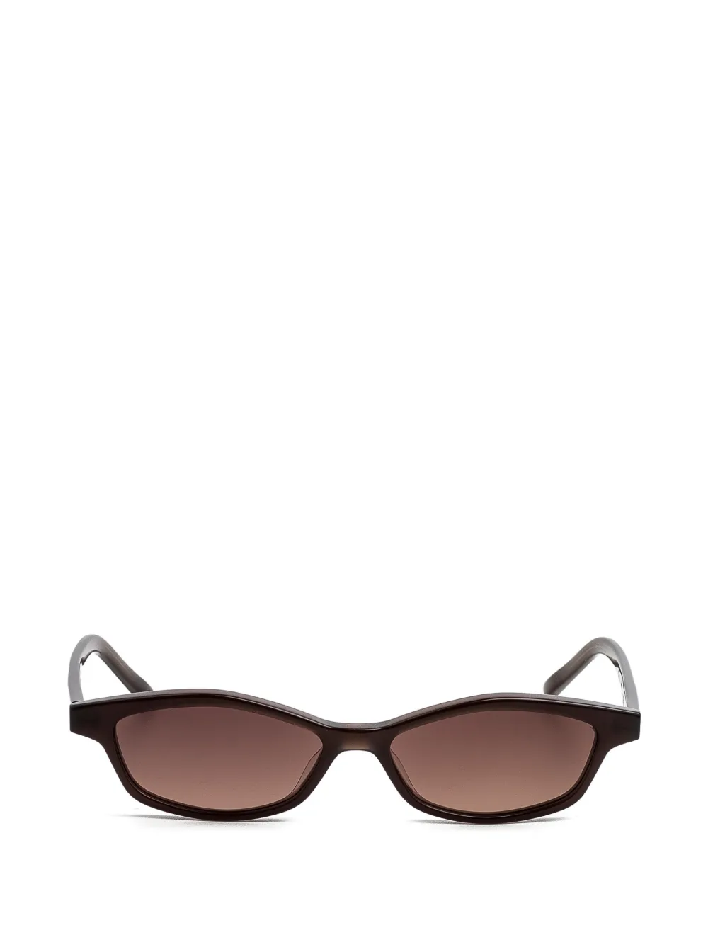 Kaleos Greco geometric-frame sunglasses - Marrone