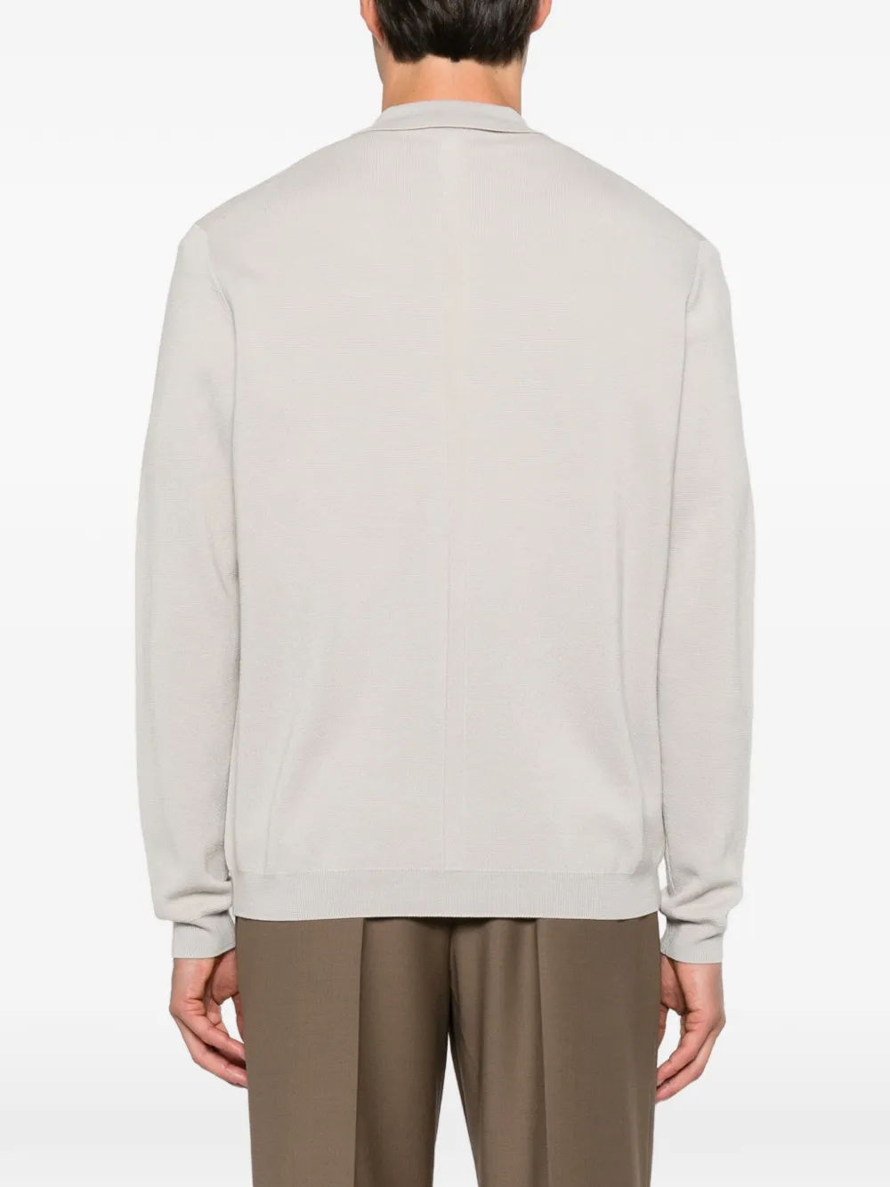 Low Brand long-sleeve polo shirt Beige