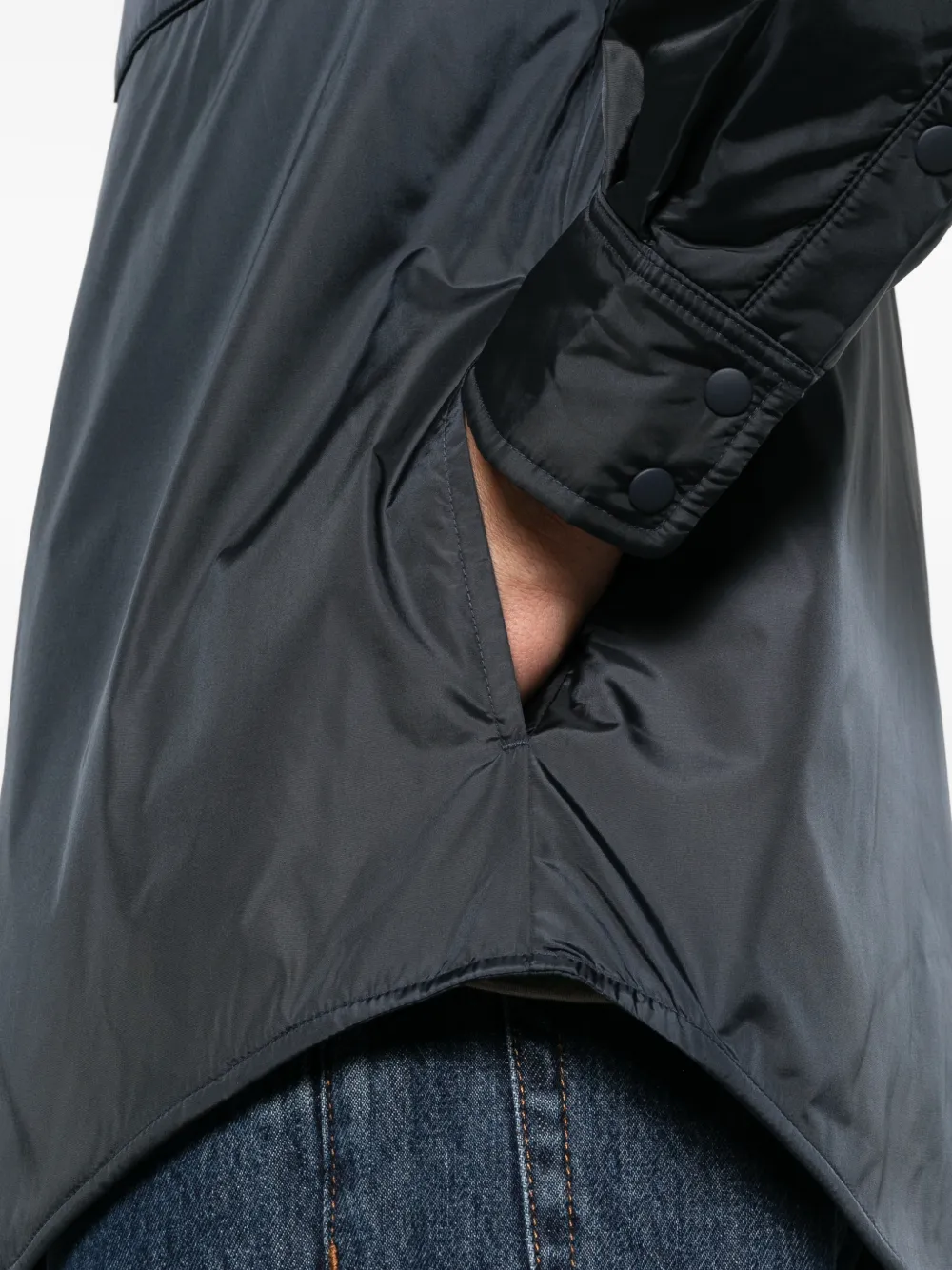 ASPESI button-up pocket-detail shirt Blauw