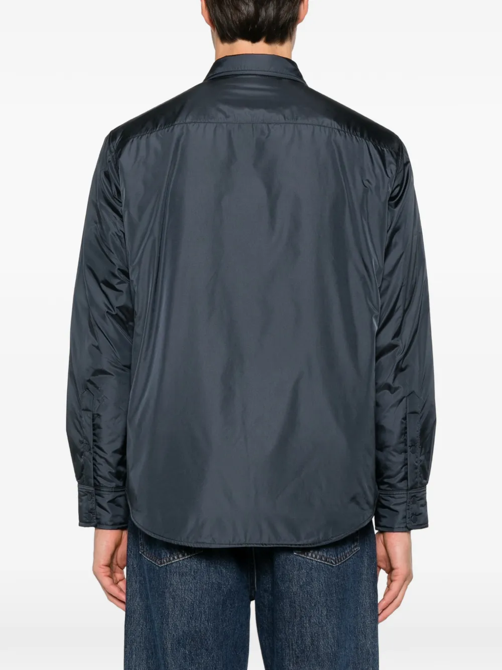 ASPESI button-up pocket-detail shirt Blauw