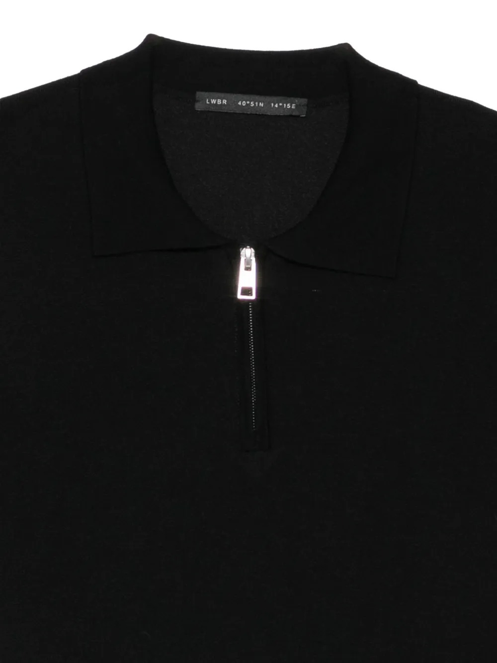 Low Brand quarter-zip polo shirt Zwart