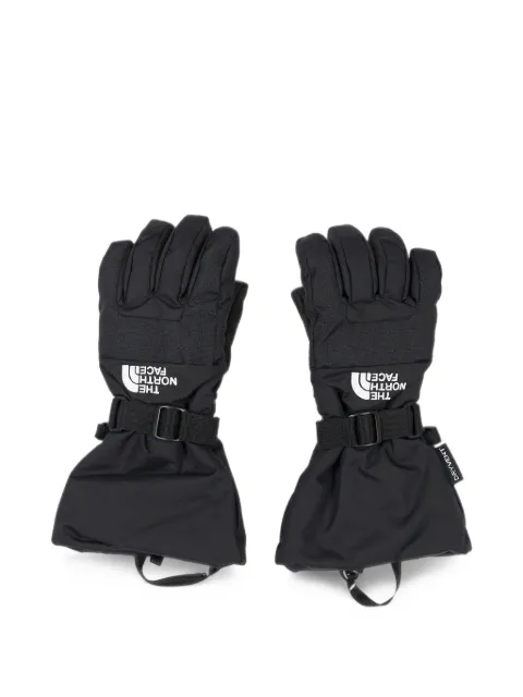 The North Face Kids logo-print buckle-strap gloves