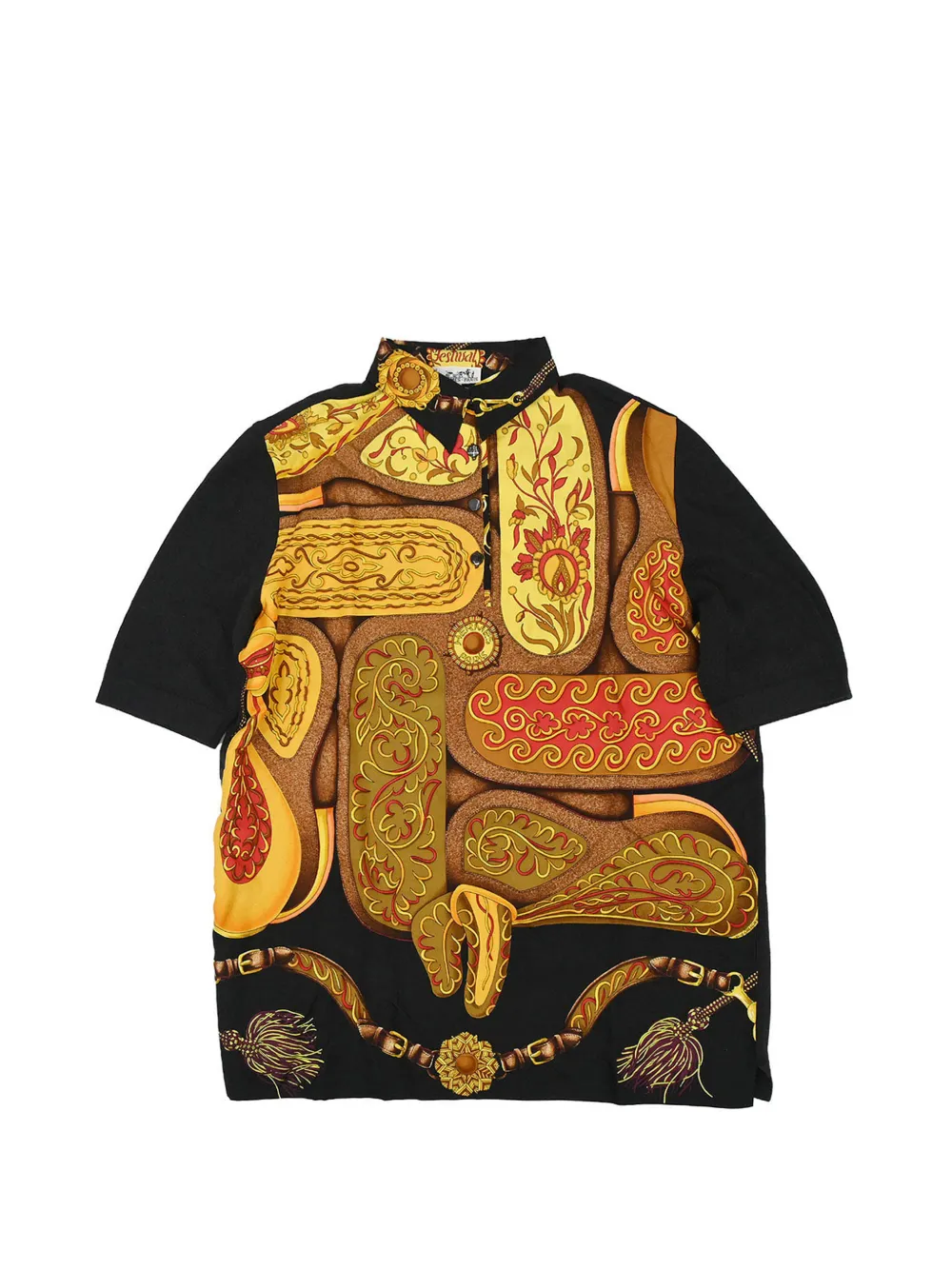 Hermès Pre-Owned Twillaines polo shirt - Schwarz