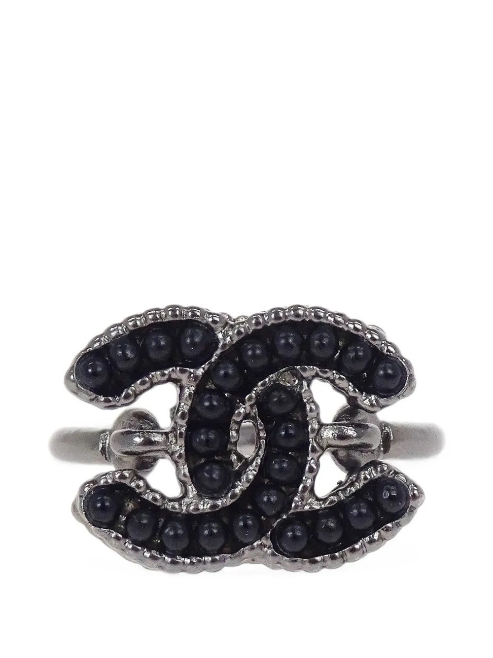CHANEL Pre-Owned CC turn-lock ring - Argento