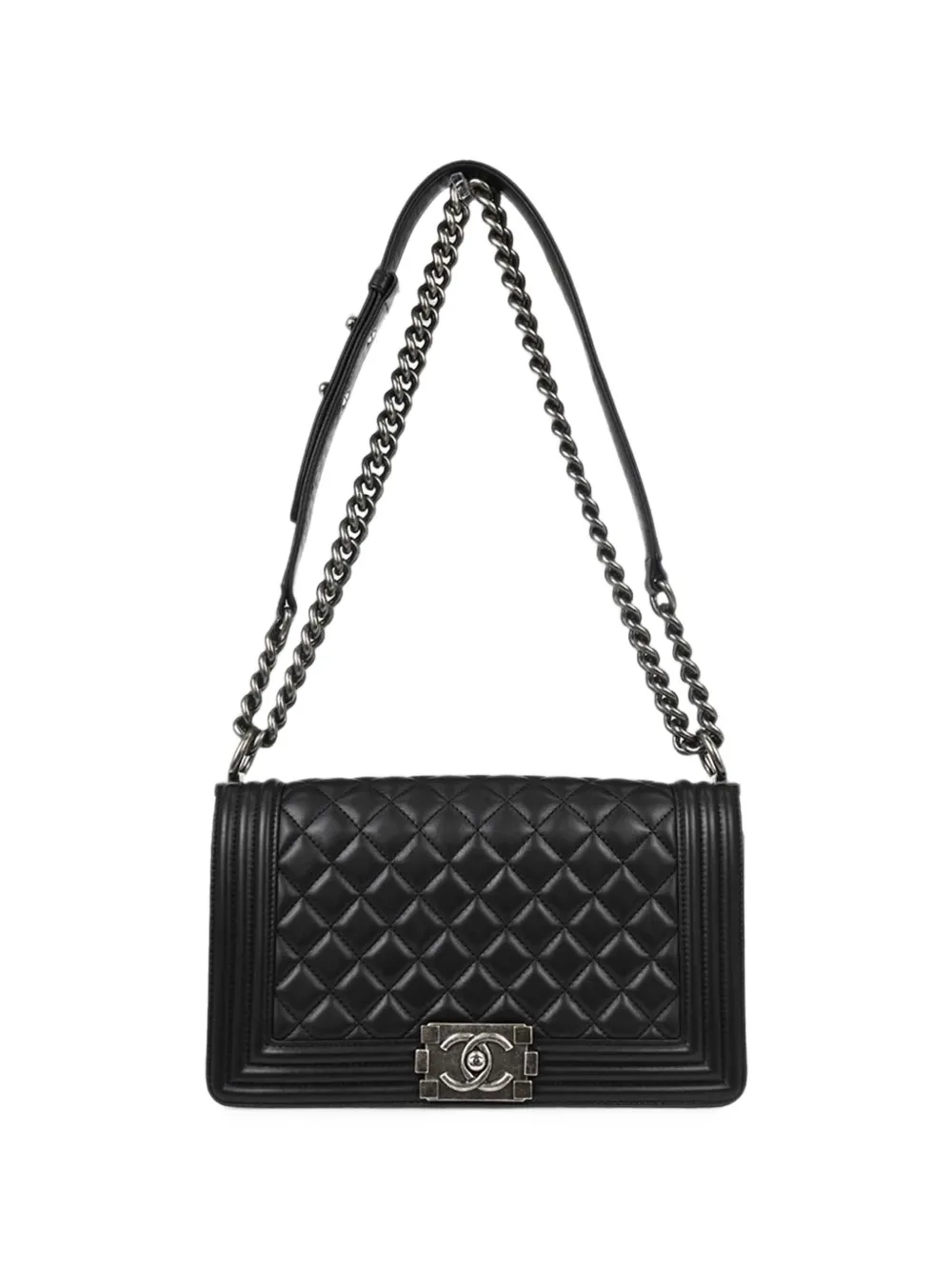 CHANEL Pre-Owned 2017 medium Boy Chanel quilted shoulder bag - Nero