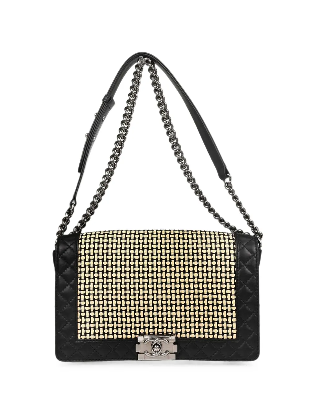 CHANEL Pre-Owned 2014 medium Boy Reverso shoulder bag - Nero
