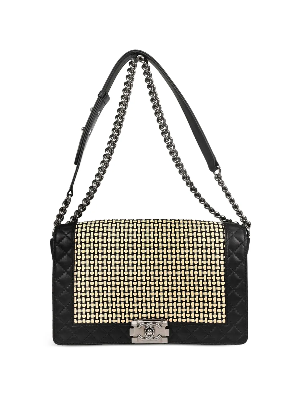 CHANEL Pre-Owned 2014 medium Boy Reverso shoulder bag - Nero