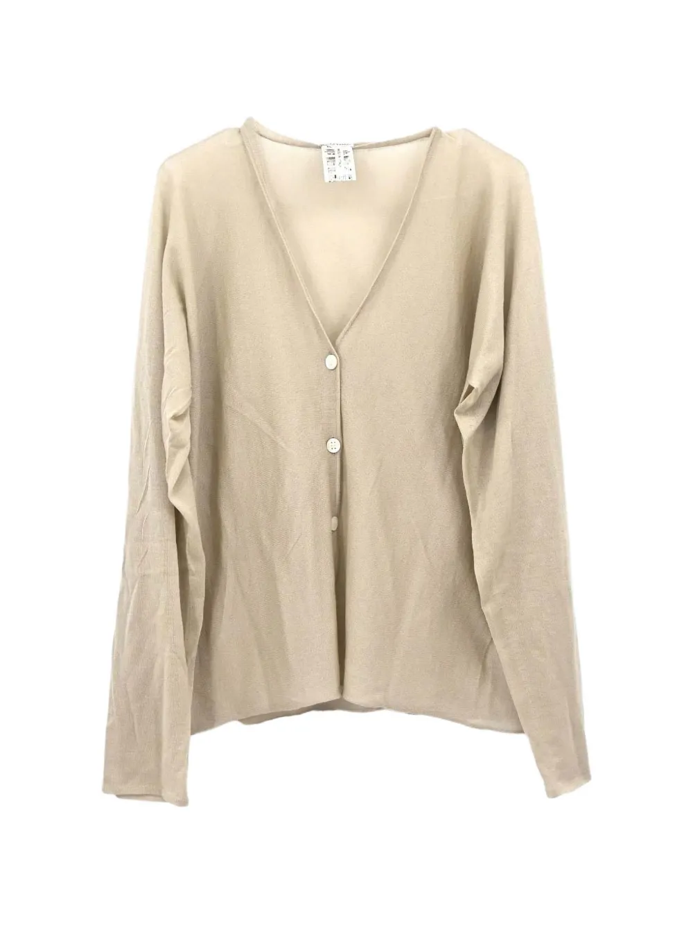 Hermès Pre-Owned sheer long-sleeve cardigan - Nude