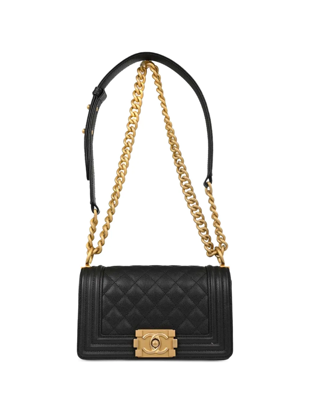 CHANEL Pre-Owned 2018 small Boy Chanel chain shoulder bag - Schwarz