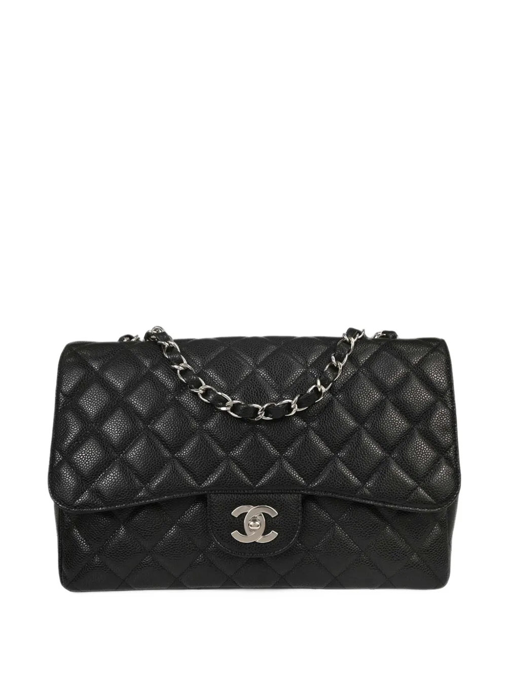 CHANEL Pre-Owned 2008-2009 Jumbo Classic Flap shoulder bag - Black