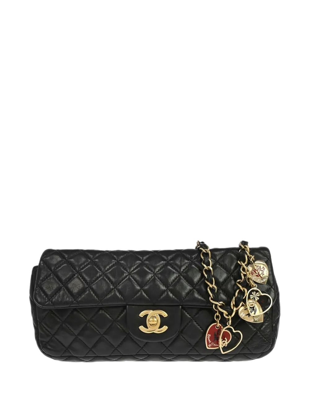 CHANEL Pre-Owned 2009-2010 Valentine East West shoulder bag - Black