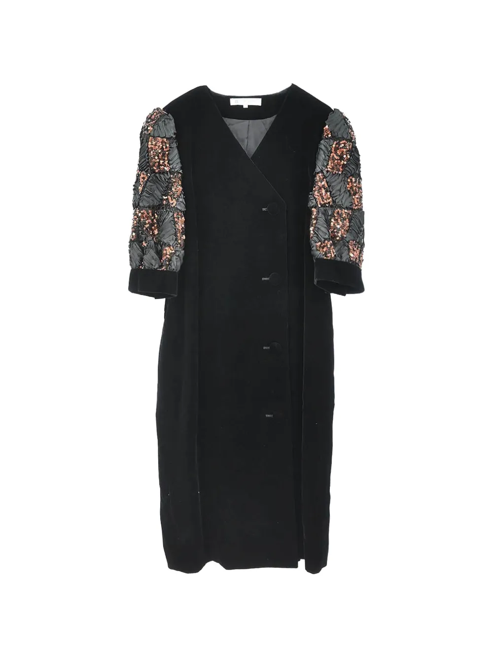 Givenchy Pre-Owned sequin-embellished ruffled-sleeve dress - Black