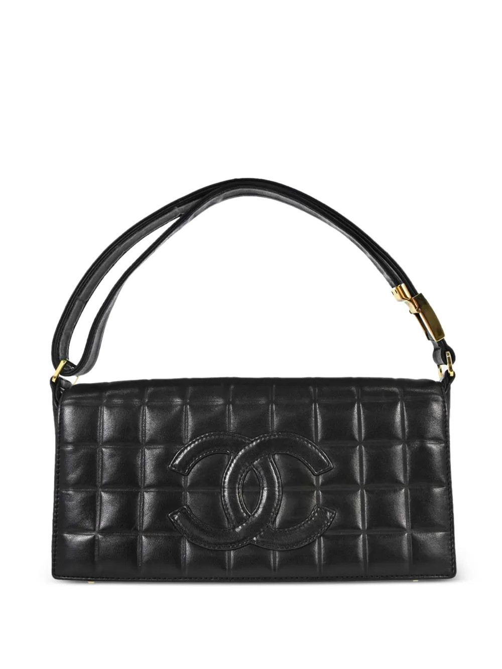 CHANEL Pre-Owned 2000-2002 Choco Bar CC shoulder bag - Nero