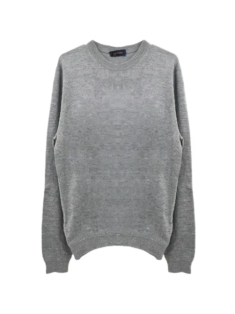 Louis Vuitton Pre-Owned 2018 elbow-patch sweater