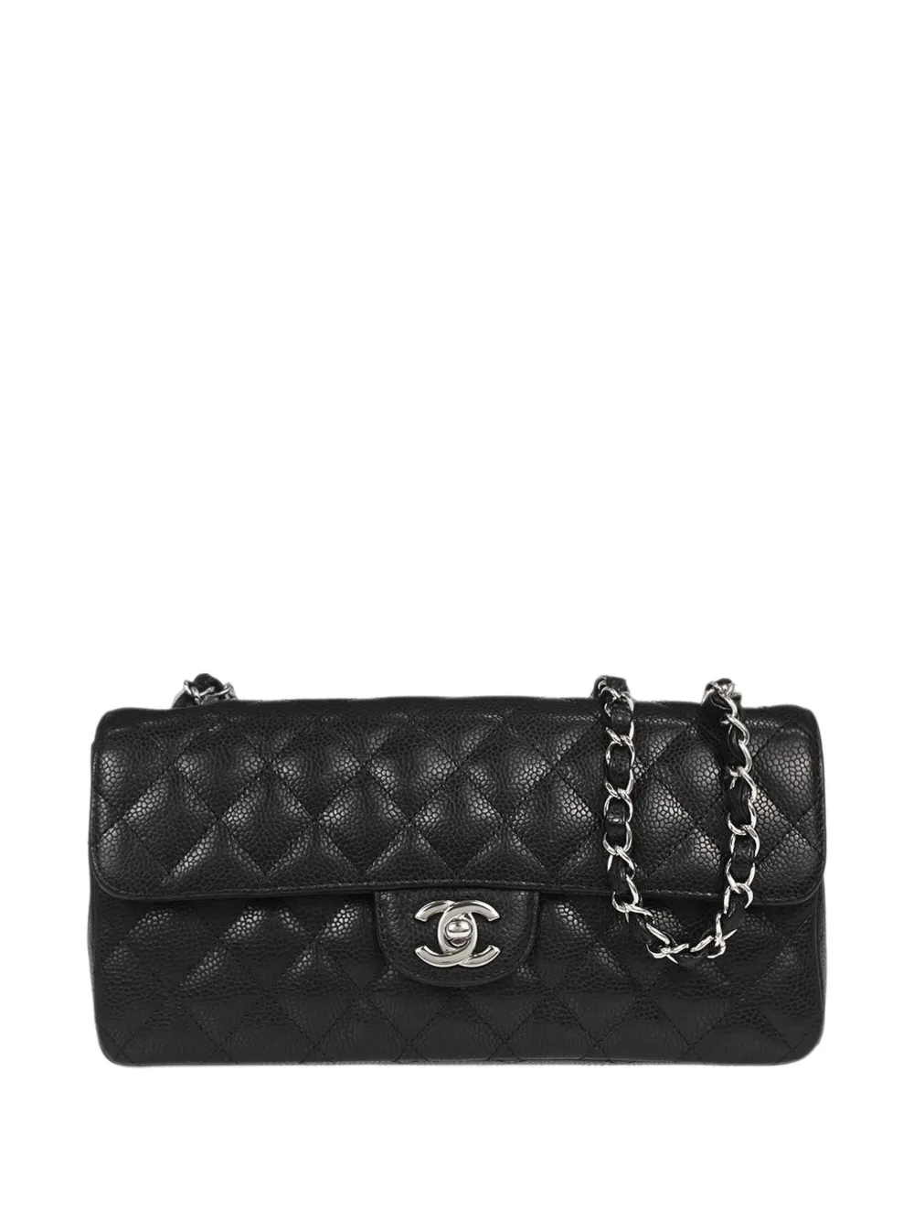 CHANEL Pre-Owned 2006-2008 East West caviar shoulder bag - Black